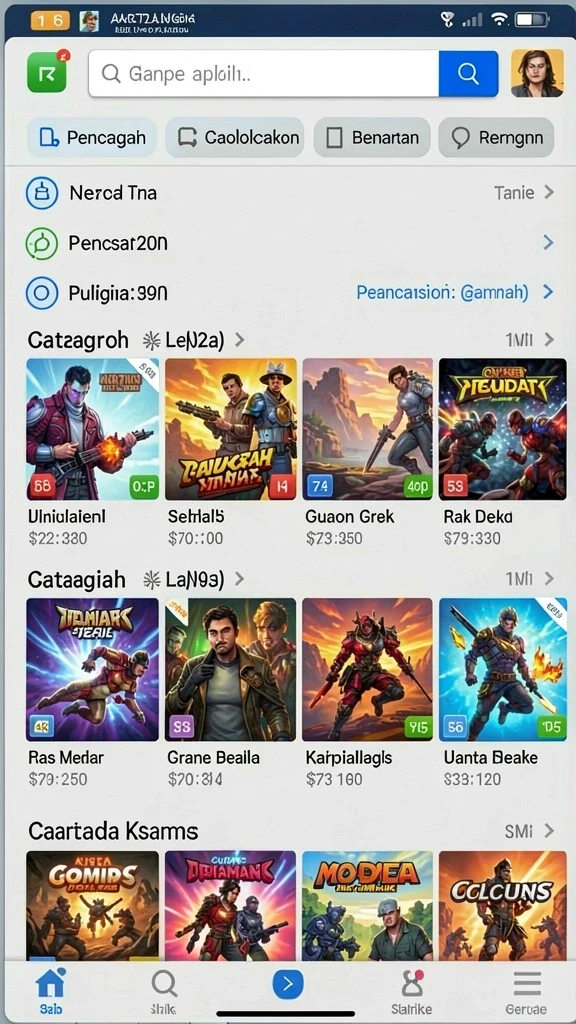 amper88 - Tampilan antarmuka yang mudah dipahami dan dinavigasi.