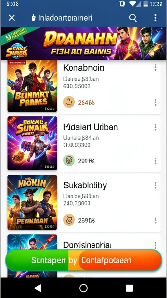 browin88 - Leaderboard yang menunjukkan pemain terbaik di komunitas.