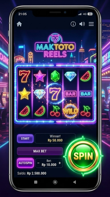 Layar utama maktoto — antarmuka bersih setelah instalasi